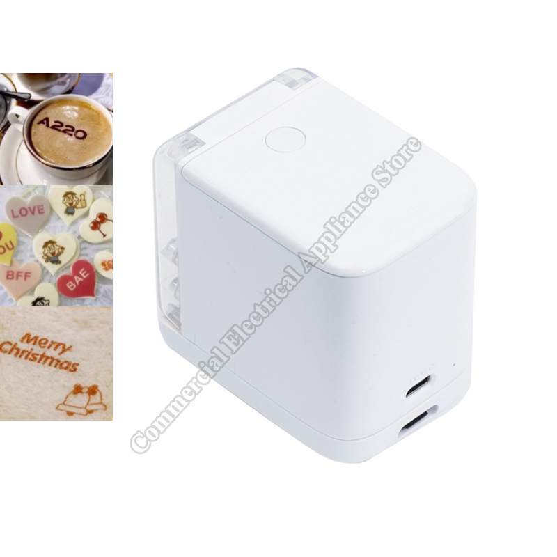 Coffee Tea Images - เครื่องพิมพ์อาหารแบบพกพา พิมพ์ลายแบรนด์ลงบนอาหาร เช่น ขนมปังอบ มาการอง บิสกิต