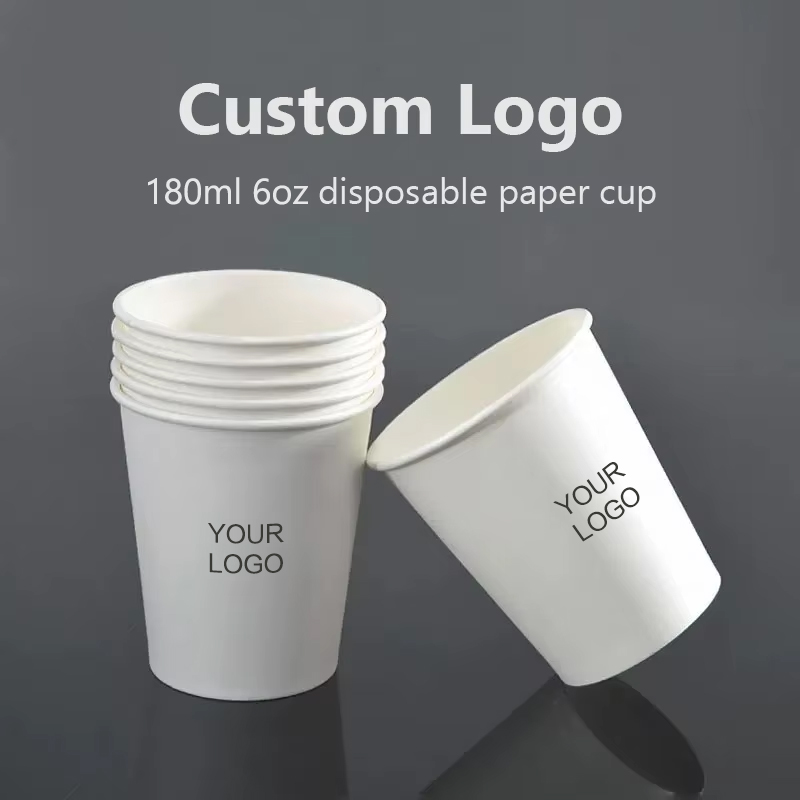Coffee Tea Name - 200 ชิ้น 6 ออนซ์ 180 มิลลิลิตรถ้วยกระดาษทิ้ง