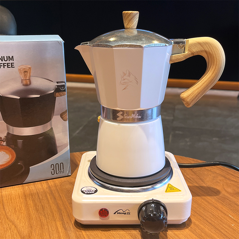 หม้อโมก้าพอท 3/6 ถ้วย - เครื่อ - Moka Pot Stove บทวิจารณ์และราคา