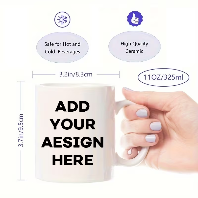 แก้วมัคพิมพ์ลายตามสั่ง 11 ออนซ - Coffee Tea Images บทวิจารณ์และราคา