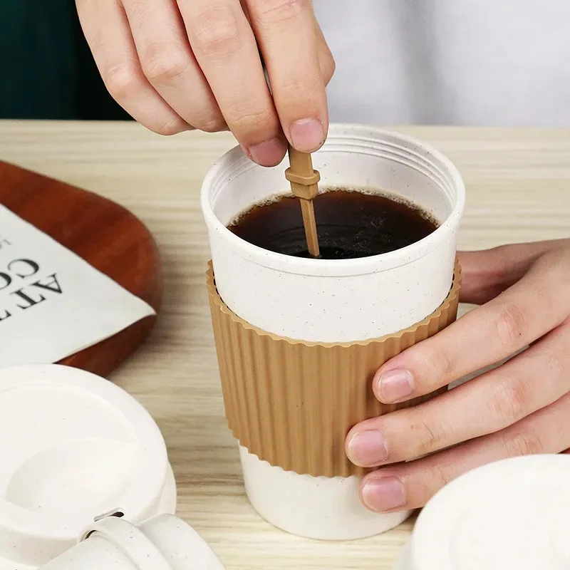 450ML ถ้วยกาแฟพร้อมฝาปิดฟางข้า - Xbloom Coffee Tea บทวิจารณ์และราคา