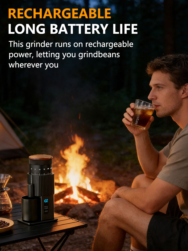 เครื่องบดกาแฟไฟฟ้าแบบพกพา สแตน - Burr Hand Grinder บทวิจารณ์และราคา