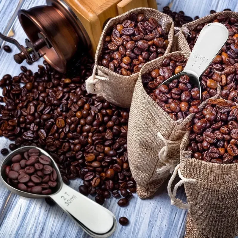 สแตนเลสสตีลกาแฟวัด Scoop สําหร - Coffee Tea Sugar บทวิจารณ์และราคา