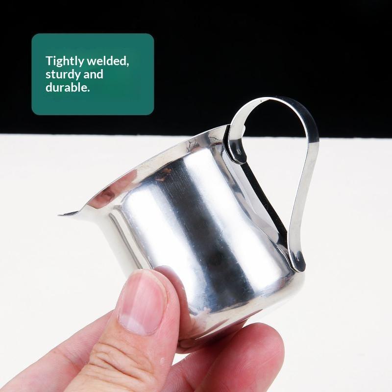 เหยือกตีฟองนมสแตนเลสสำหรับทำลา - Barista Milk Jug บทวิจารณ์และราคา