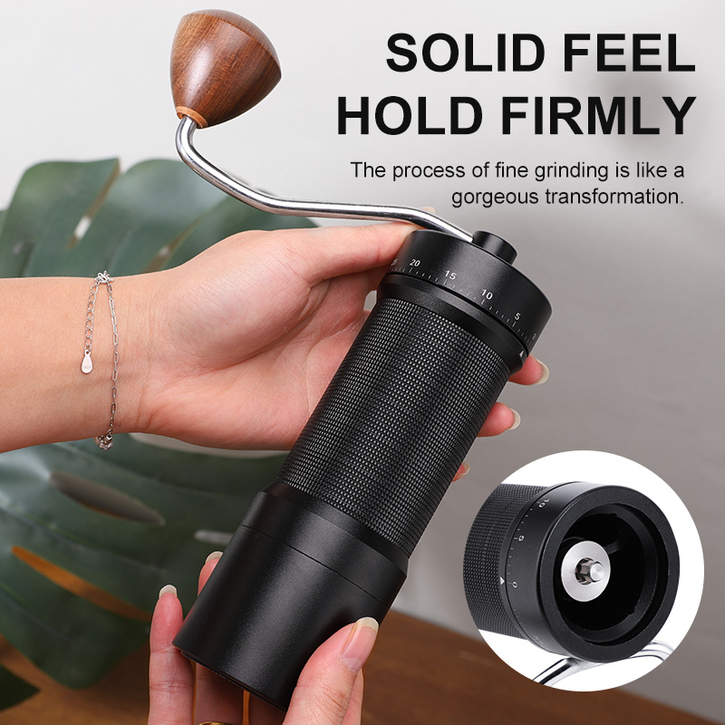 เครื่องบดกาแฟแบบมือหมุนแม่เหล็ - Burr Hand Grinder บทวิจารณ์และราคา