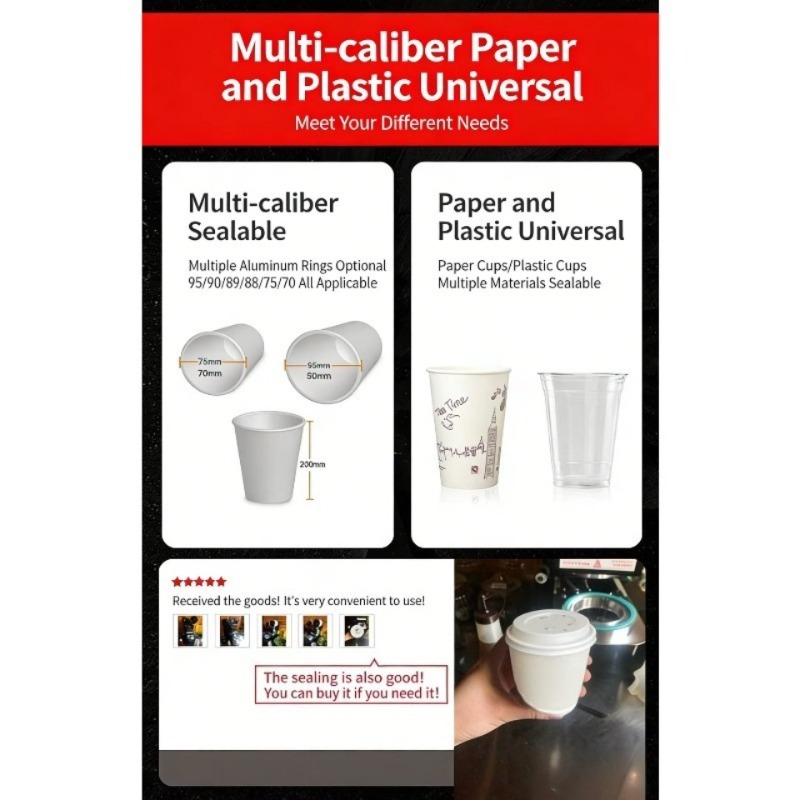 เครื่องซีลฝาพลาสติกอัตโนมัติเช - Coffee Tea With Milk บทวิจารณ์และราคา
