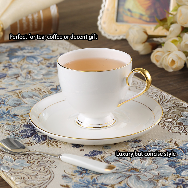 Grace Bone ชุดกาแฟจีนสีขาวทอง  - Coffee Tea And Sugar Set บทวิจารณ์และราคา