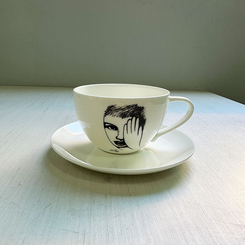 แก้วเซรามิกพร้อมลายการ์ตูนวาดม - Coffee Tea Images บทวิจารณ์และราคา