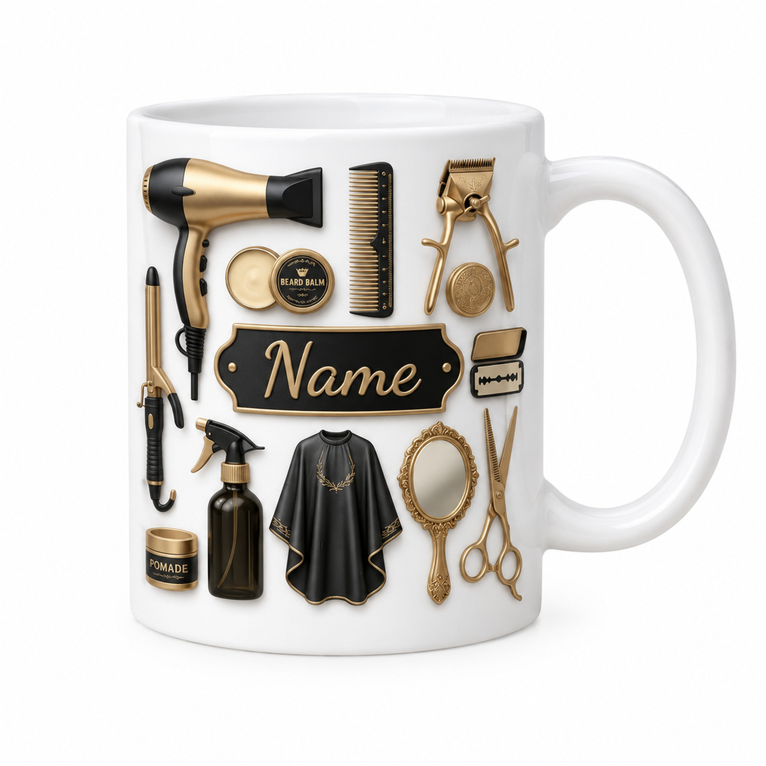 แก้วกาแฟลายช่างตัดผมสั่งทำพิเศ - Coffee Tea Name บทวิจารณ์และราคา