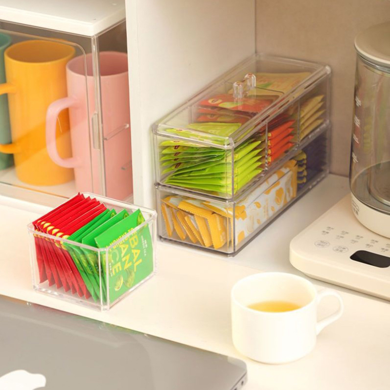 กล่องเก็บถุงชาแบบลิ้นชัก กล่อง - Coffee Tea Sugar บทวิจารณ์และราคา