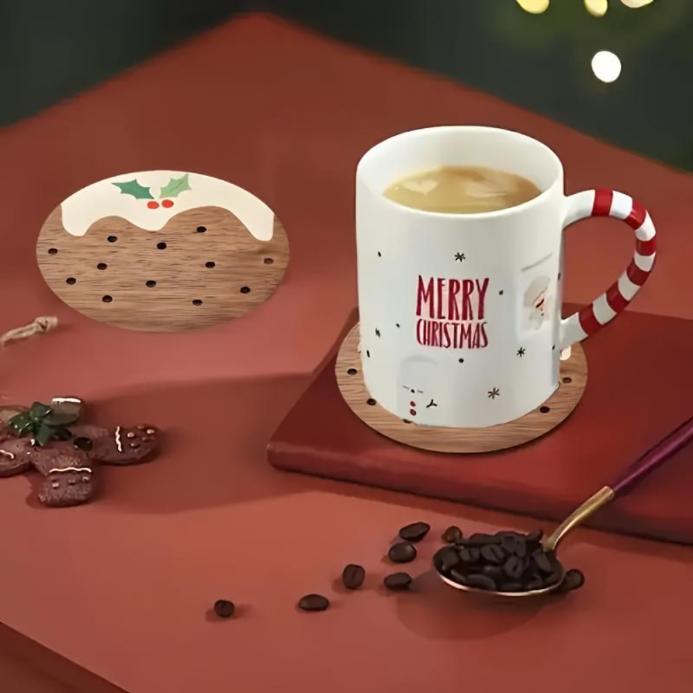 ชุดที่รองแก้วไม้สไตล์พุดดิ้ง ท - Coffee Tea And Sugar Set บทวิจารณ์และราคา
