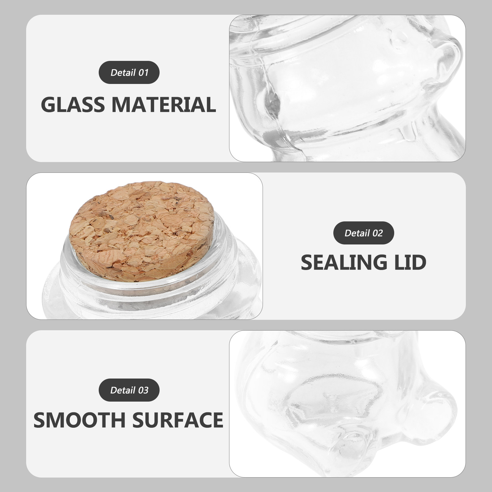 ชุดโหลแก้วใสสำหรับใส่ขนม 4 ชิ้ - Coffee Tea Sugar บทวิจารณ์และราคา