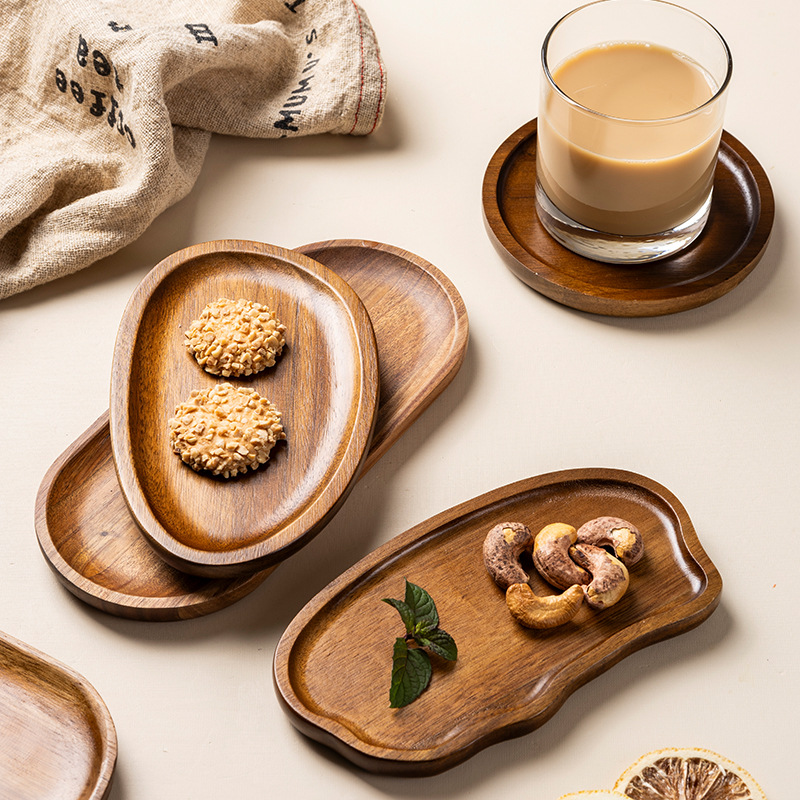 ถาดชาไม้กระถินญี่ปุ่น 1 ชิ้น ส - Coffee Tea Images บทวิจารณ์และราคา
