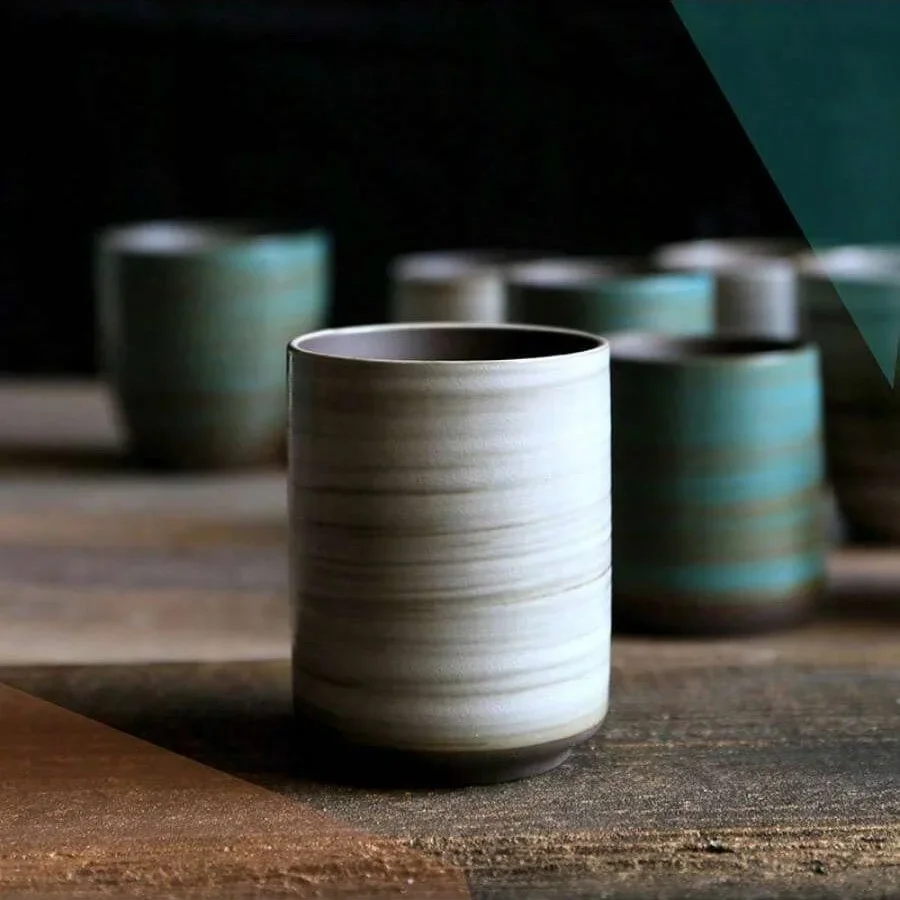 มือวาด Crackle Glaze สโตนแวร์แ - Xbloom Coffee Tea บทวิจารณ์และราคา