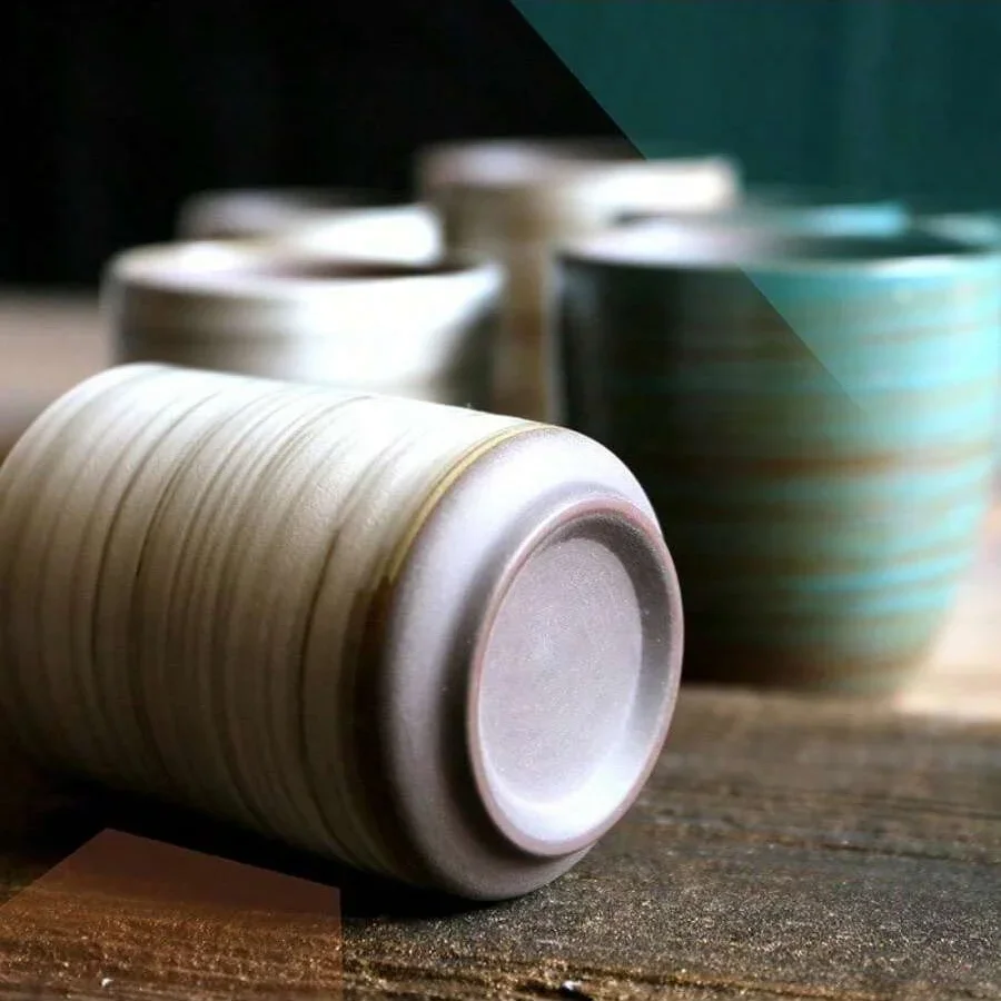 มือวาด Crackle Glaze สโตนแวร์แ - Xbloom Coffee Tea บทวิจารณ์และราคา