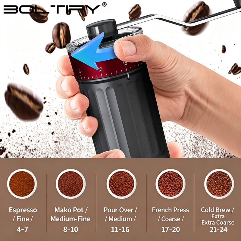 เครื่องบดกาแฟมือหมุน BOLTIFY H - Burr Hand Grinder บทวิจารณ์และราคา