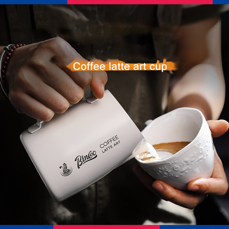 ถ้วยทำฟองนมสแตนเลสขนาด 420 มล. - Barista Milk Jug บทวิจารณ์และราคา