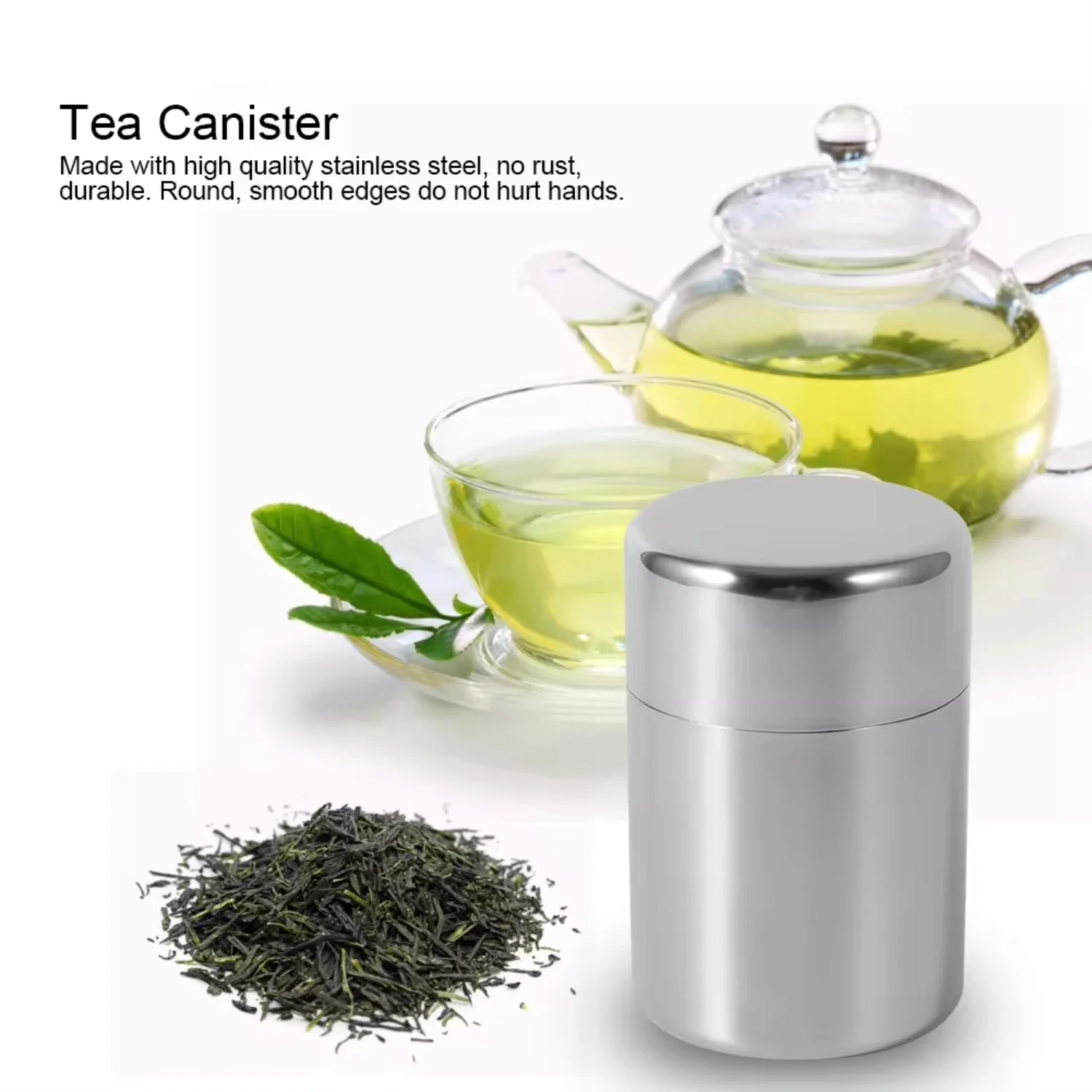 สแตนเลสสตีลชาใบกระป๋องกระป๋องค - Coffee Tea And Sugar Set บทวิจารณ์และราคา