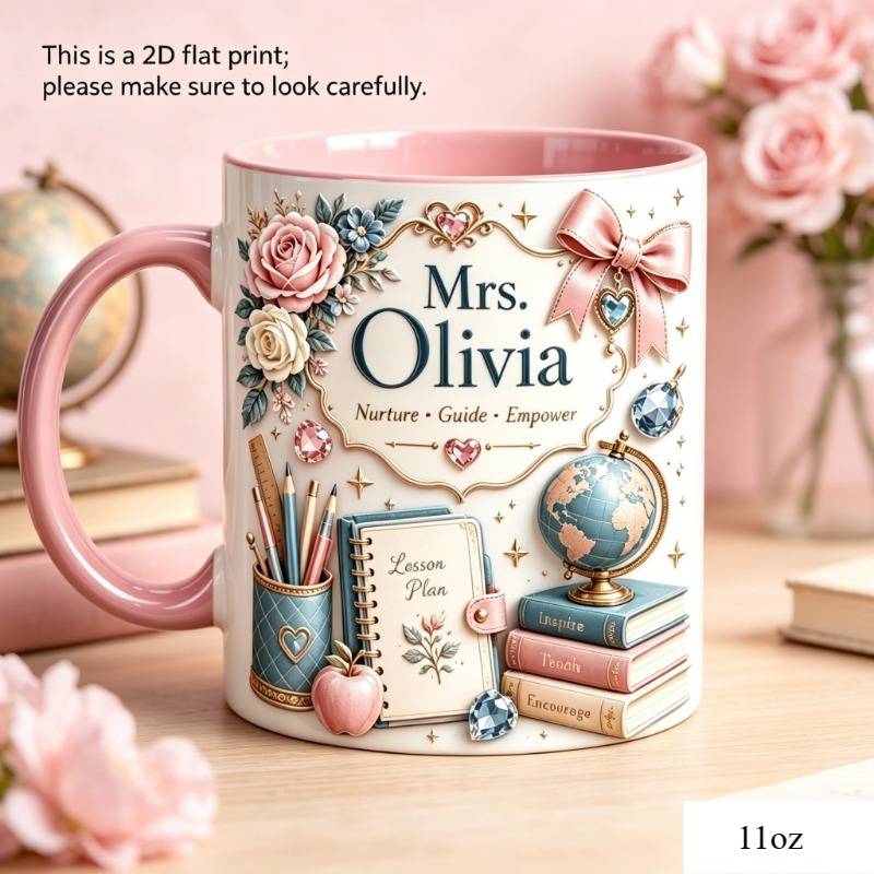 แก้วกาแฟเซรามิกธีมครู ปรับแต่ง - Coffee Tea Name บทวิจารณ์และราคา