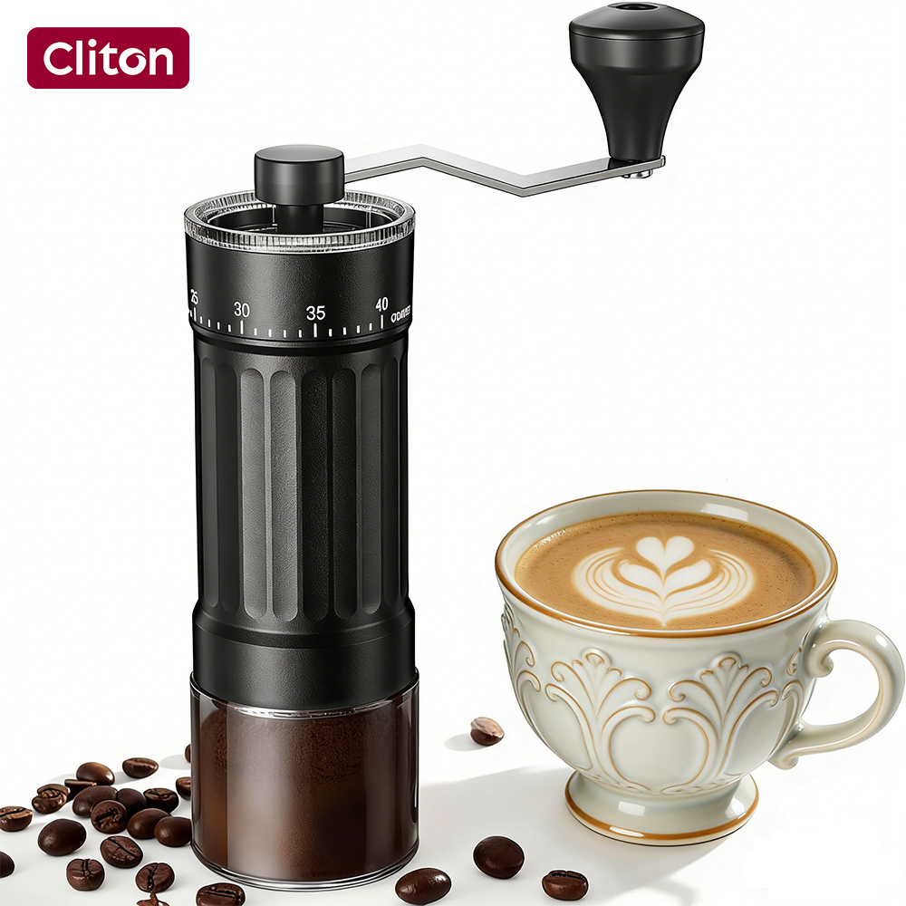 เครื่องบดกาแฟแบบมือหมุนพร้อมใบ - Burr Hand Grinder บทวิจารณ์และราคา
